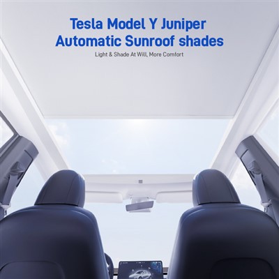 Tesla Model Y Juniper automatiniai stoglangių gaubtai